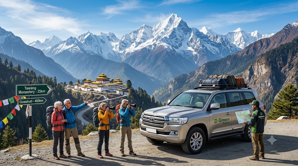 D Green Travel best Tawang tour package from Guwahati for Arunachal Pradesh travel