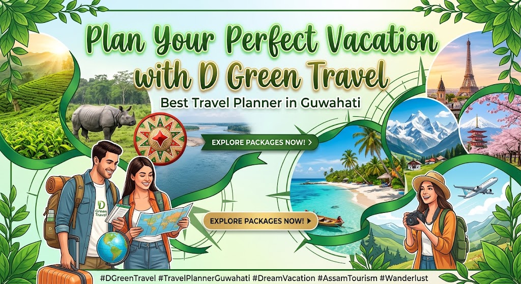 D Green Travel Guwahati best travel planner offering customized Northeast India vacation packages